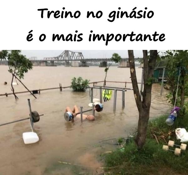 Treino no ginásio é o mais importante