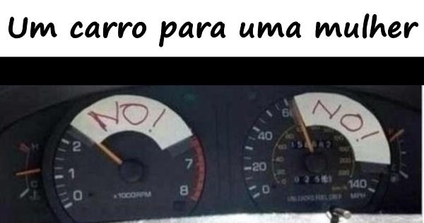 Um carro para uma mulher