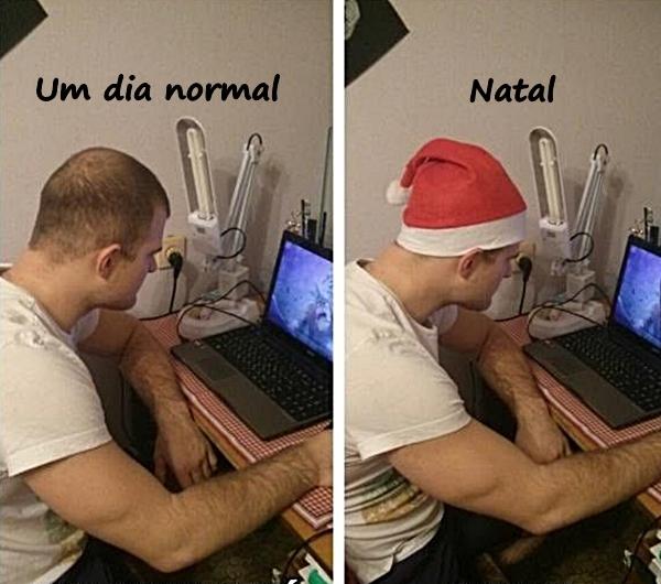 Um dia normal e Natal