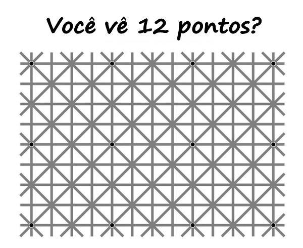 Você vê 12 pontos