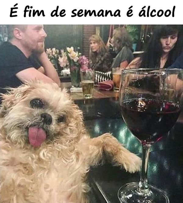 É fim de semana é álcool