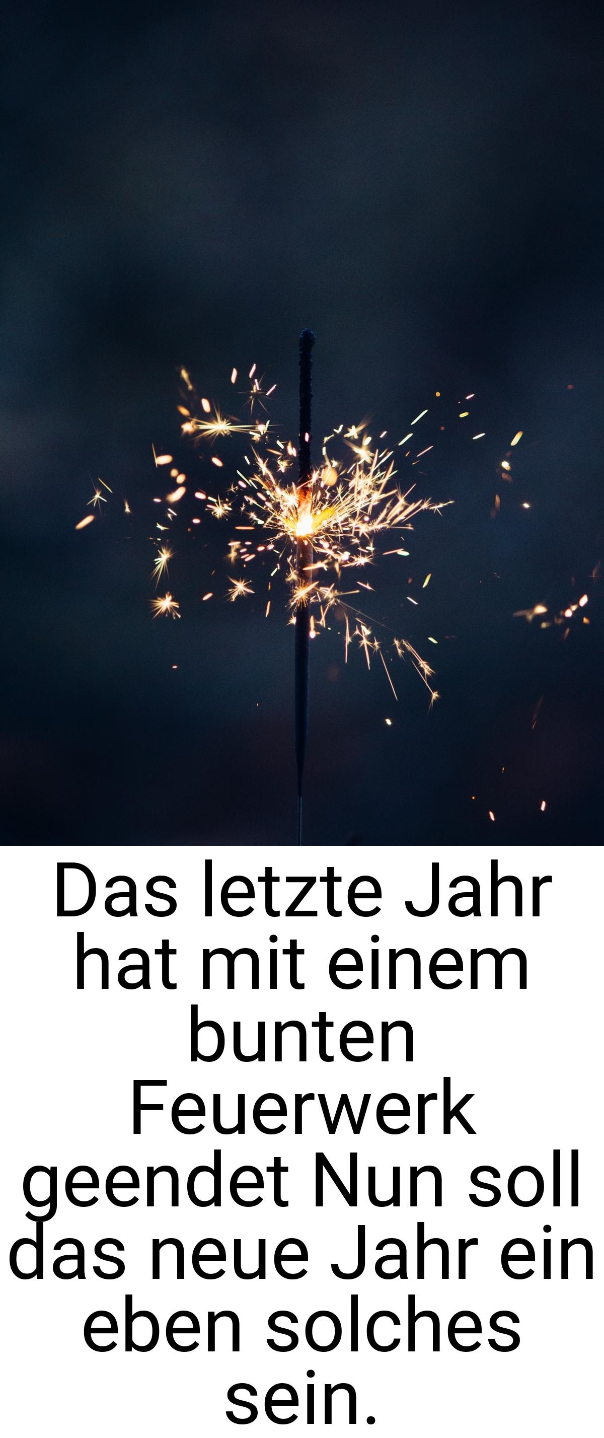 Das letzte Jahr hat mit einem bunten Feuerwerk geendet Nun