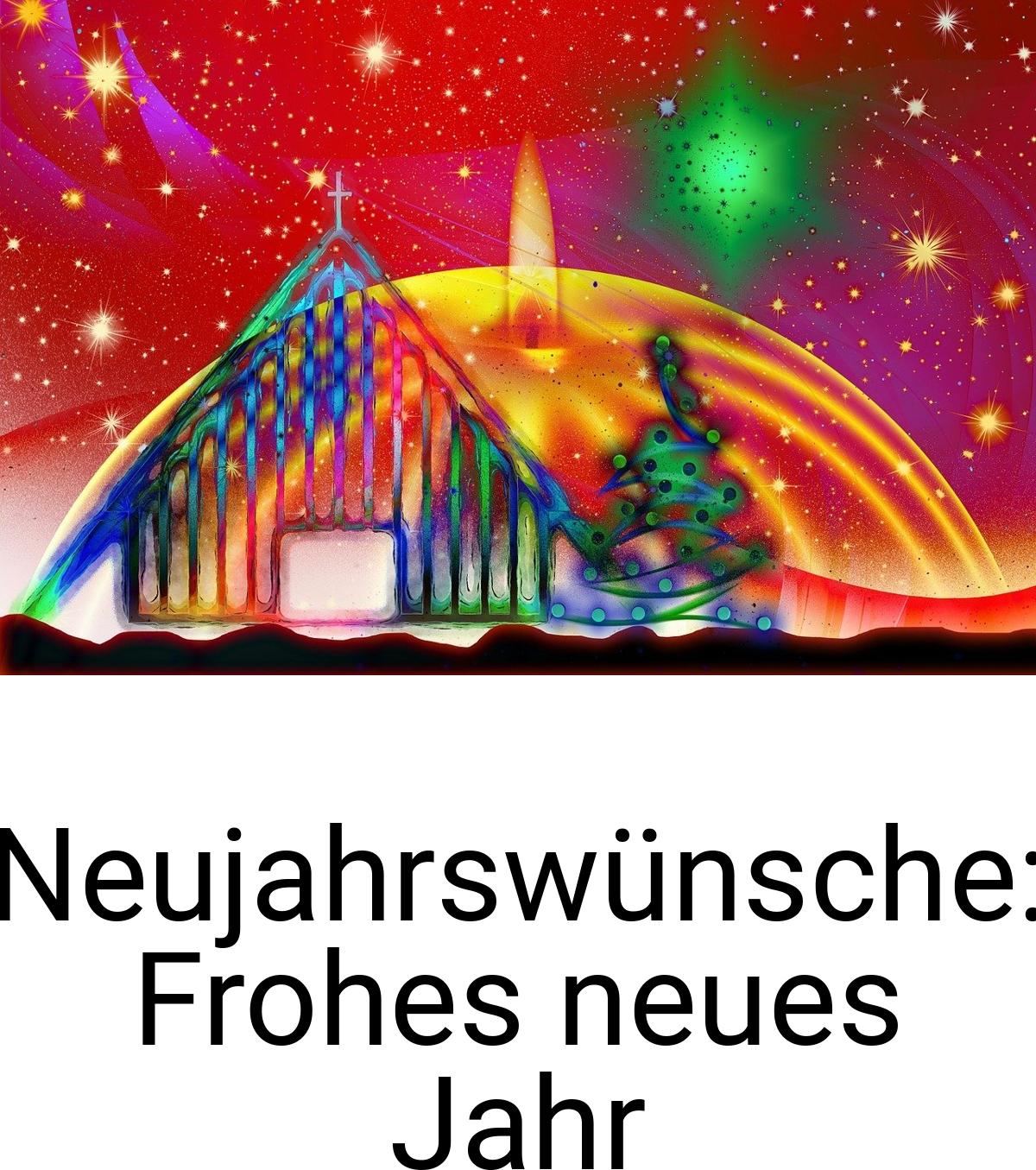 Neujahrswünsche: Frohes neues Jahr