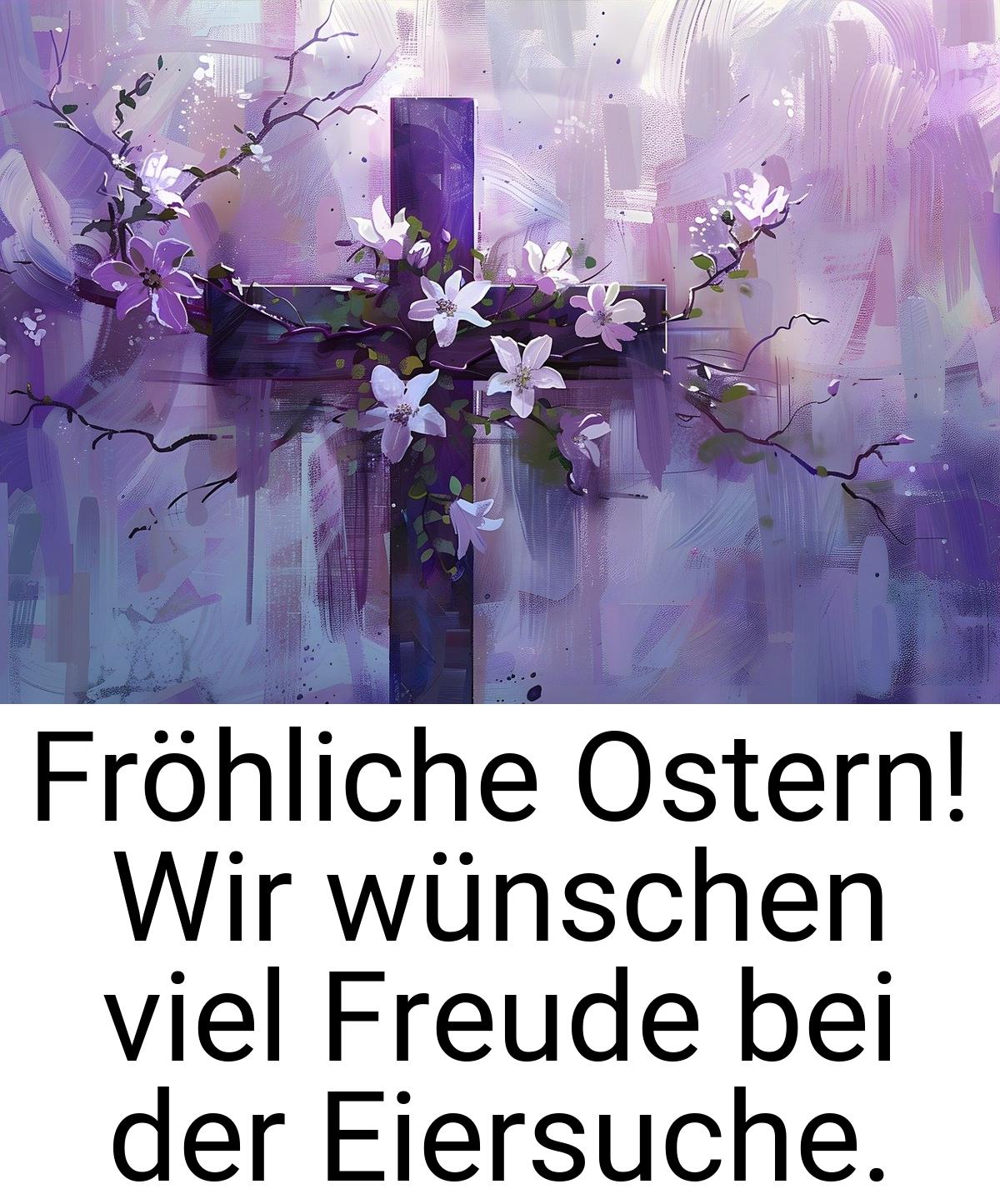 Fröhliche Ostern! Wir wünschen viel Freude bei der