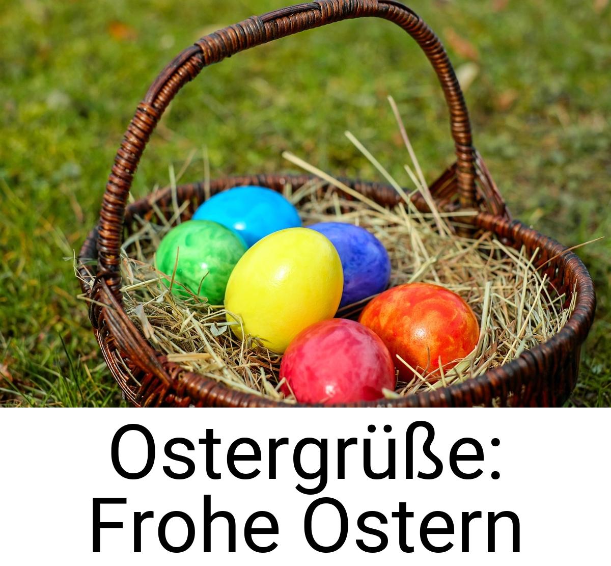 Ostergrüße: Frohe Ostern