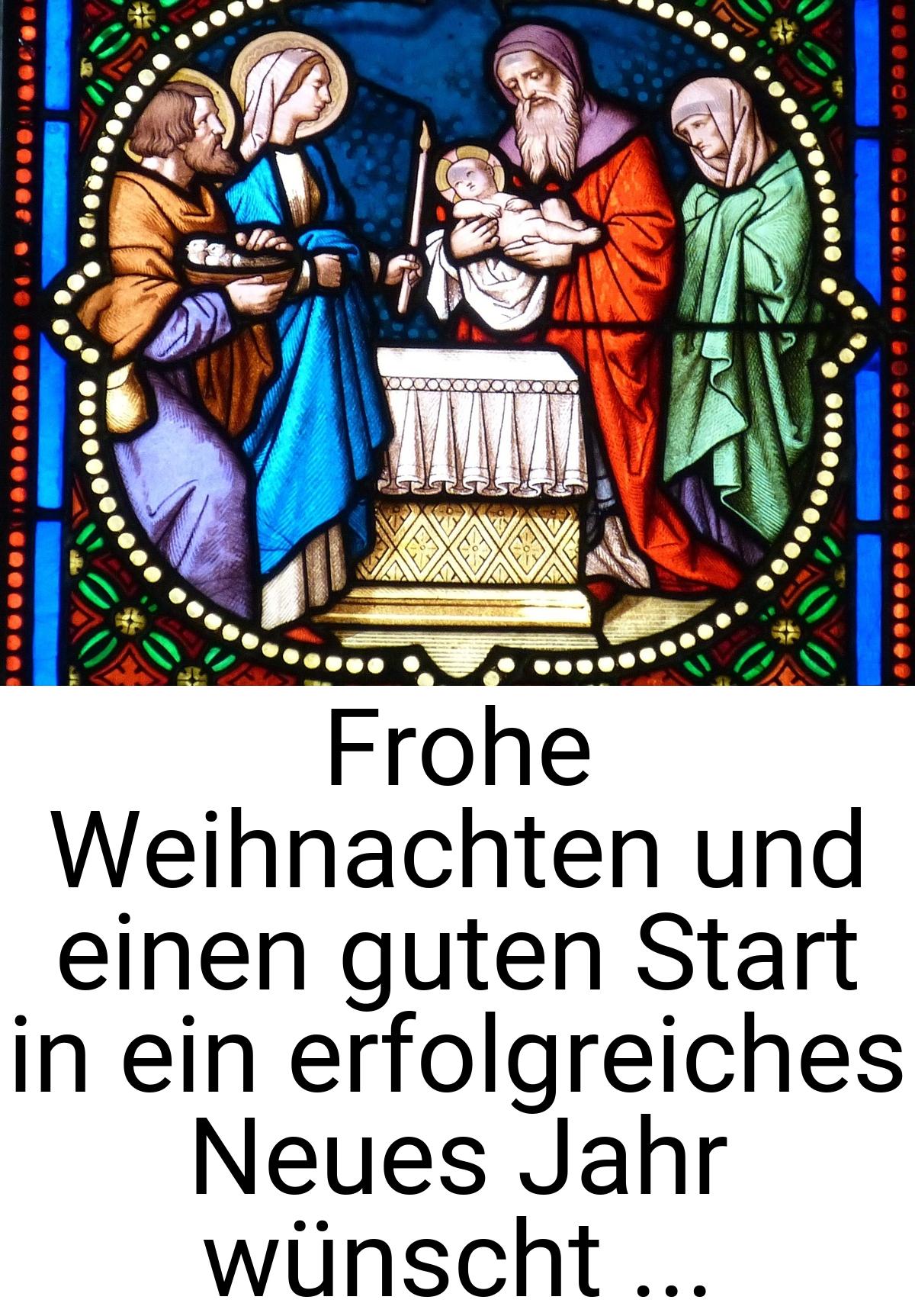 Frohe Weihnachten und einen guten Start in ein