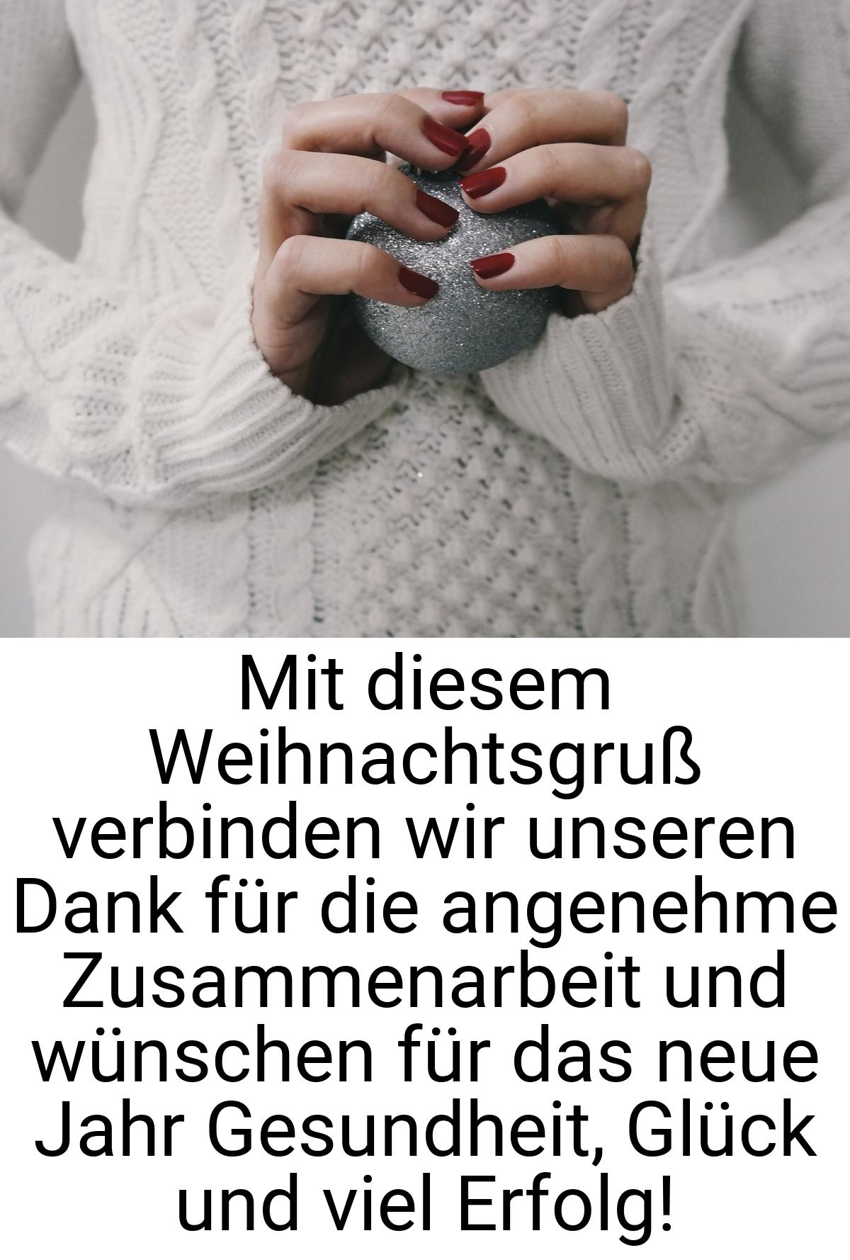 Mit diesem Weihnachtsgruß verbinden wir unseren Dank für