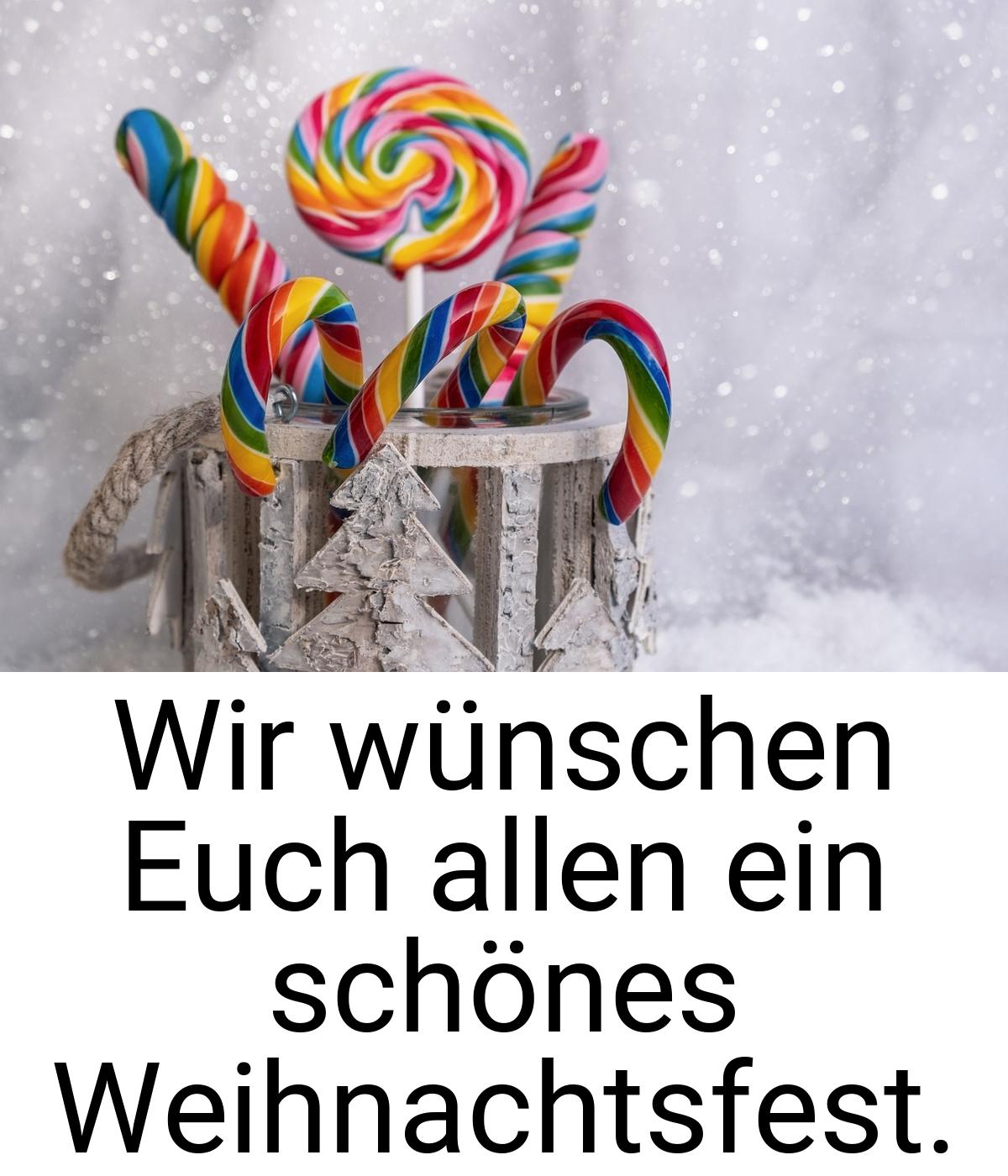 Wir wünschen Euch allen ein schönes Weihnachtsfest