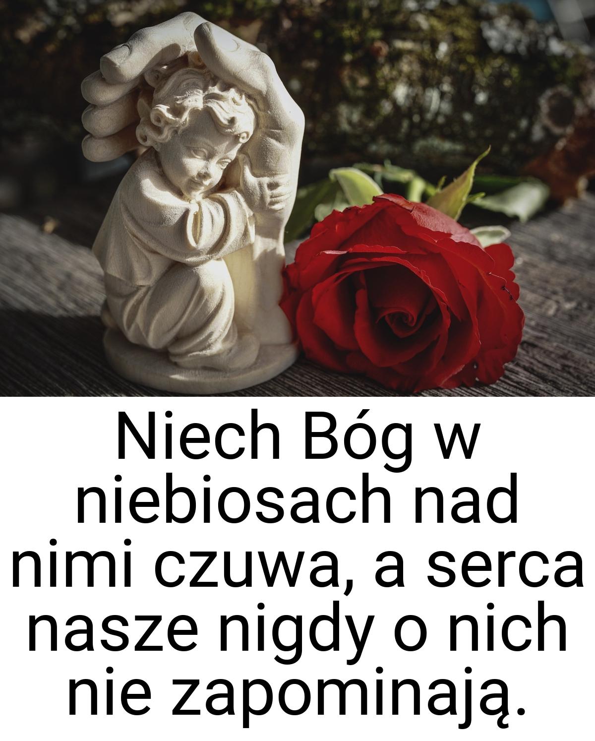 Niech Bóg w niebiosach nad nimi czuwa, a serca nasze nigdy