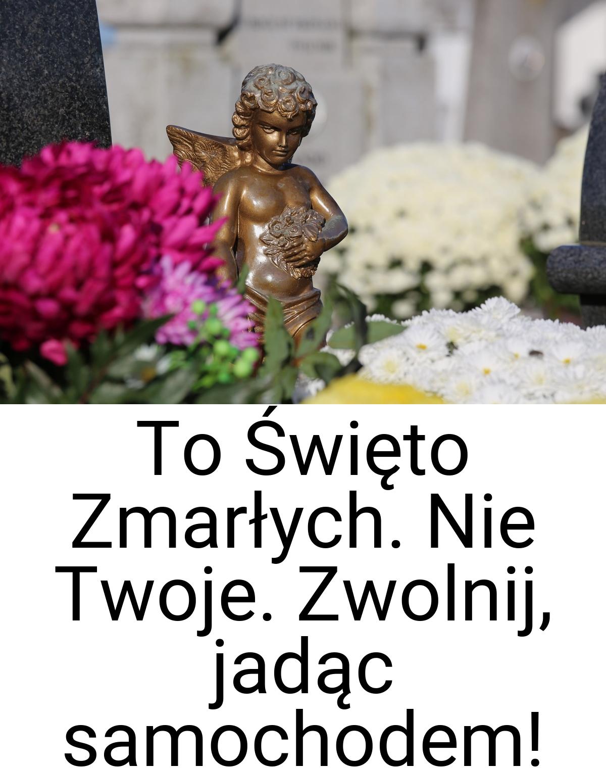 To Święto Zmarłych. Nie Twoje. Zwolnij, jadąc samochodem