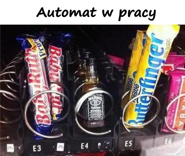 Automat w pracy