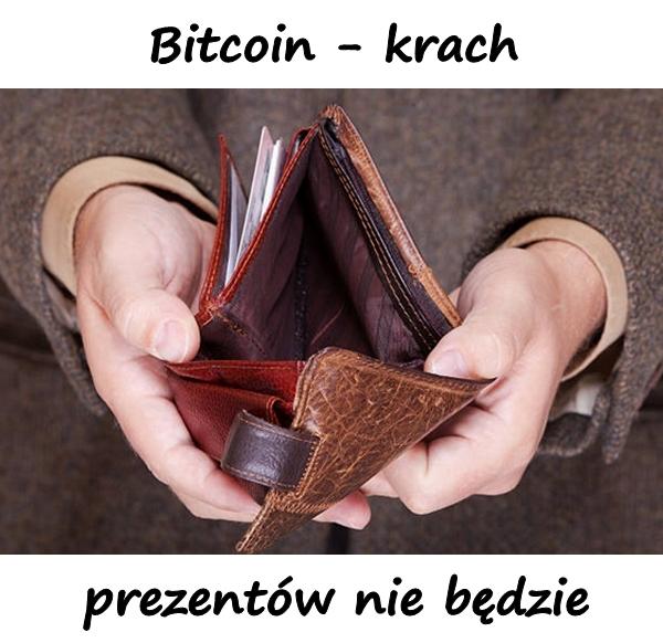 Bitcoin - krach i prezentów nie będzie