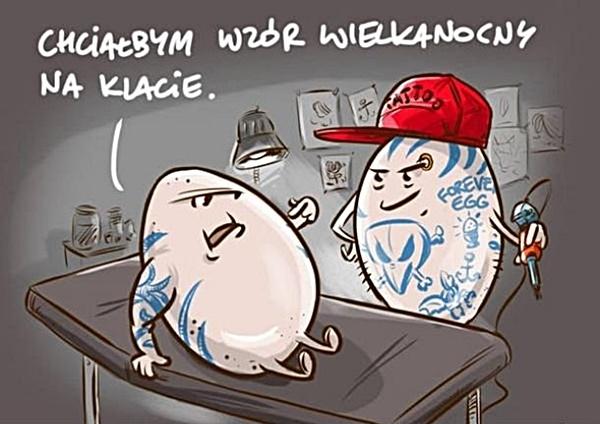 Chciałbym wzór Wielkanocny na klacie