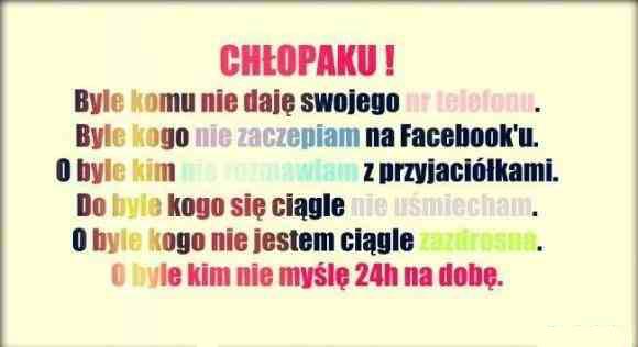 Chłopaku! Byle komu nie daję swojego nr telefonu. Byle kogo