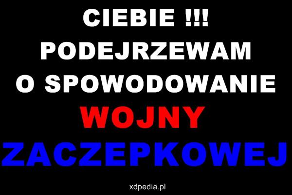 Ciebie podejrzewam o spowodowanie wojny zaczepkowej