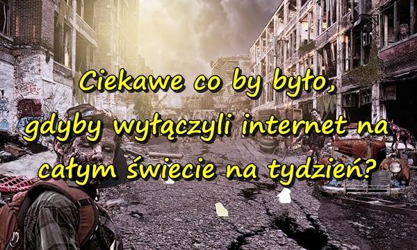 Ciekawe co by było, gdyby wyłączyli internet na całym