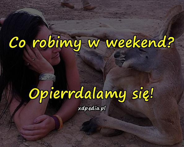 Co robimy w weekend? Opierrdalamy się