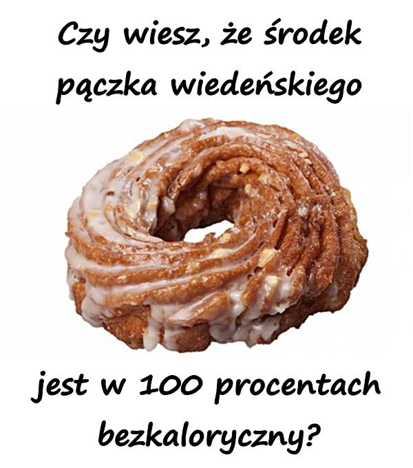 Czy wiesz, że środek pączka wiedeńskiego jest w