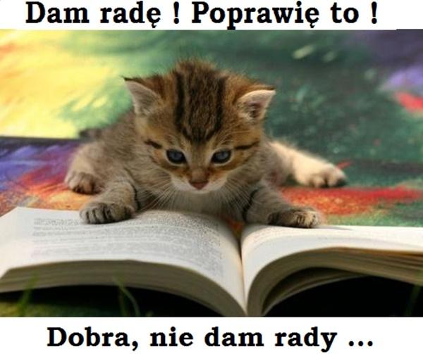 Dam radę! Poprawię to! Dobra nie dam rady