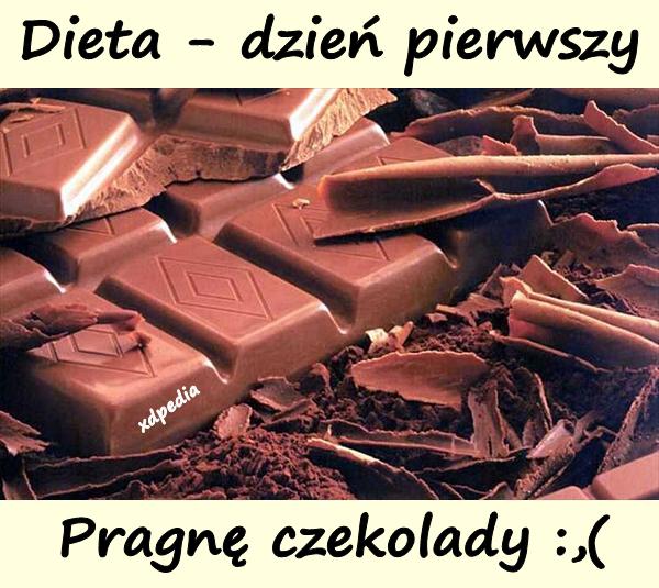 Dieta - dzień pierwszy. Pragnę czekolady