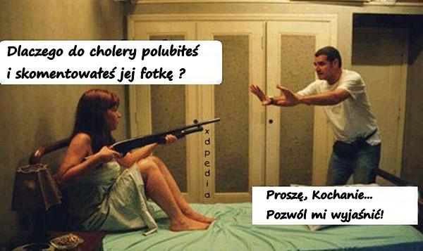 - Dlaczego do cholery polubiłeś i skomentowałeś jej fotkę