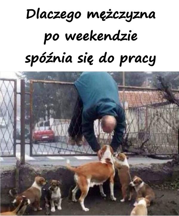 Dlaczego mężczyzna po weekendzie spóźnia się do pracy