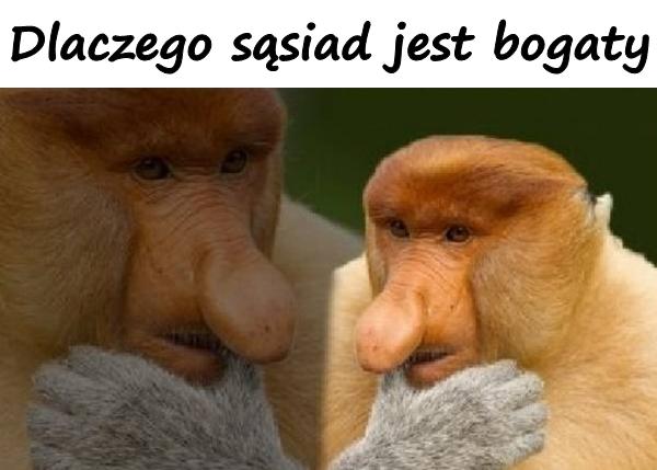 Dlaczego sąsiad jest bogaty