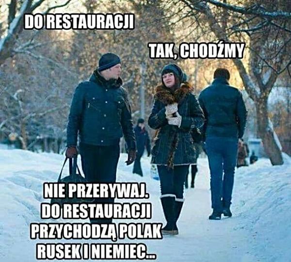 - Do restauracji - Tak, chodźmy - Nie przerywaj. Do