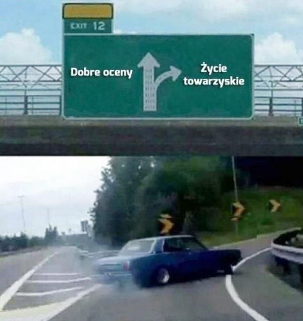 Dobre oceny vs. życie towarzyskie