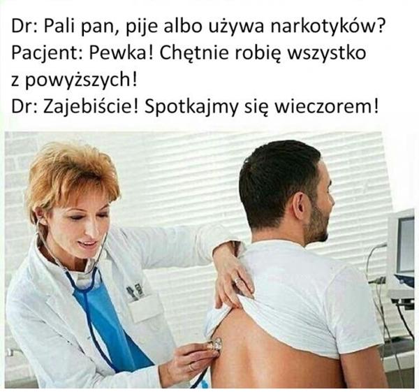 Doktor: Pali Pan, pija albo używa narkotyków? Pacjent