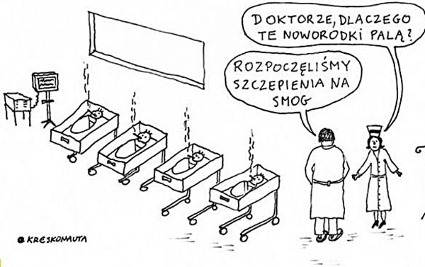 - Doktorze dlaczego te noworodki palą? - Rozpoczęliśmy