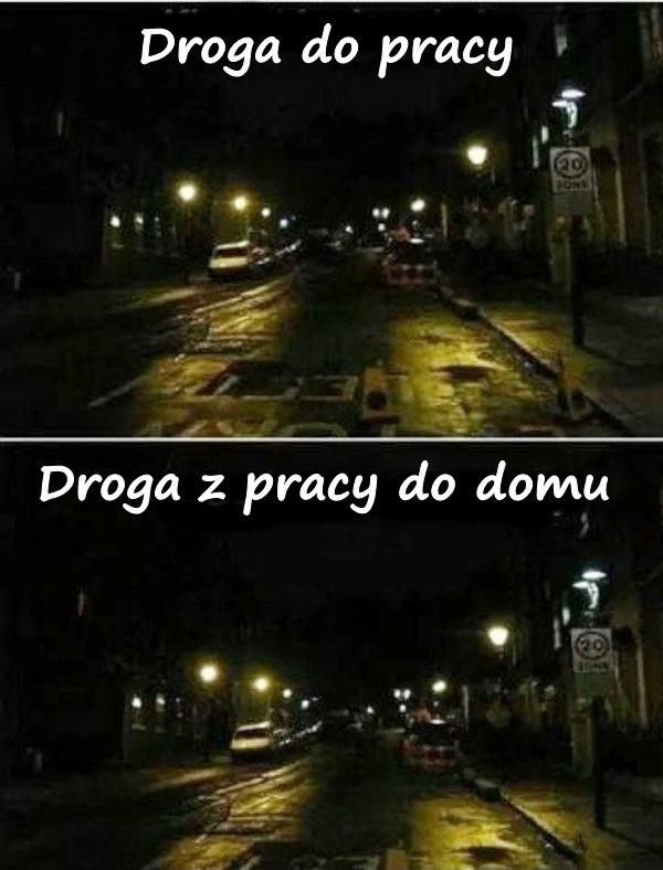 Droga do pracy i droga z pracy do domu