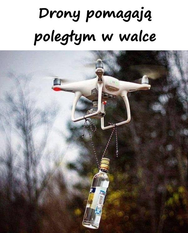 Drony pomagają poległym w walce