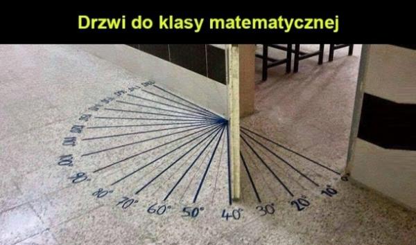 Drzwi do klasy matematycznej