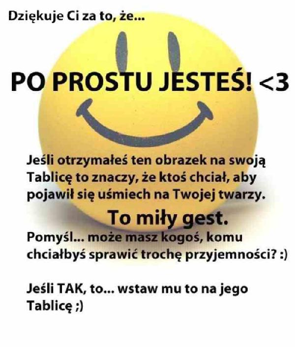 Dziękuję Ci za to, że... po prostu jesteś