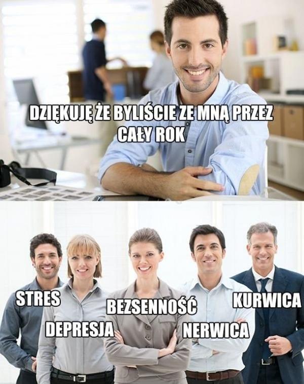 Dziękuję, że byliście ze mną przez cały rok: stres