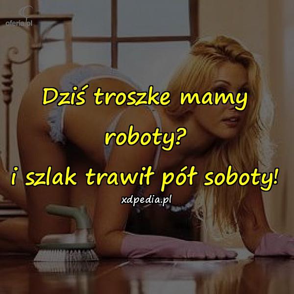 Dziś troszke mamy roboty? i szlak trawił pół soboty