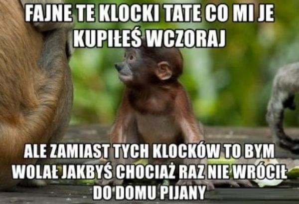 Fajne te klocki tate co mi je kupiłeś wczoraj, ale zamiast