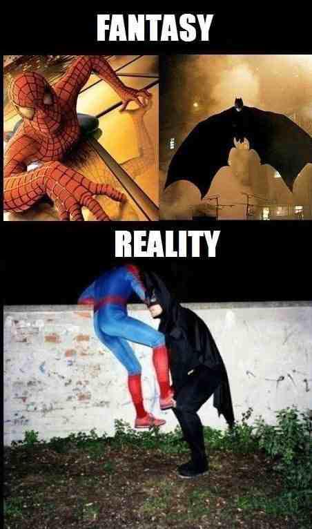 Fantasy vs reality Bohaterzy