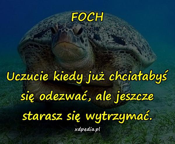 FOCH Uczucie kiedy już chciałabyś się odezwać, ale jeszcze