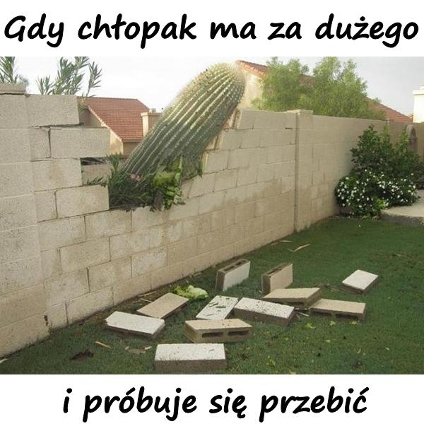 Gdy chłopak ma za dużego i próbuje się przebić