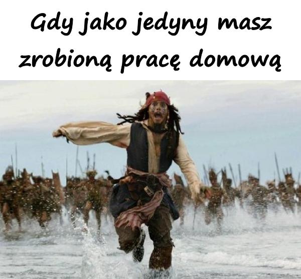 Gdy jako jedyny masz zrobioną pracę domową