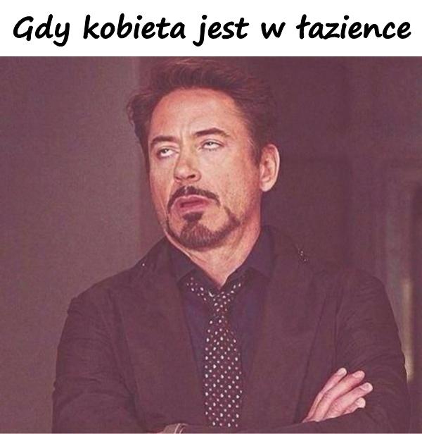 Gdy kobieta jest w łazience