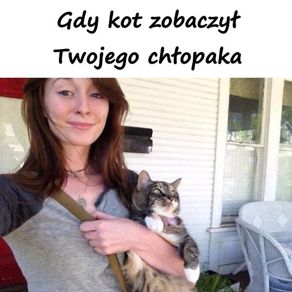 Gdy kot zobaczył Twojego chłopaka