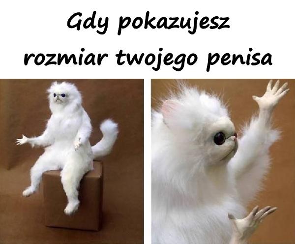 Gdy pokazujesz rozmiar twojego penisa