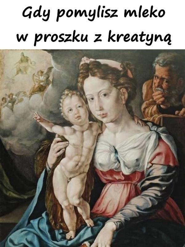 Gdy pomylisz mleko w proszku z kreatyną