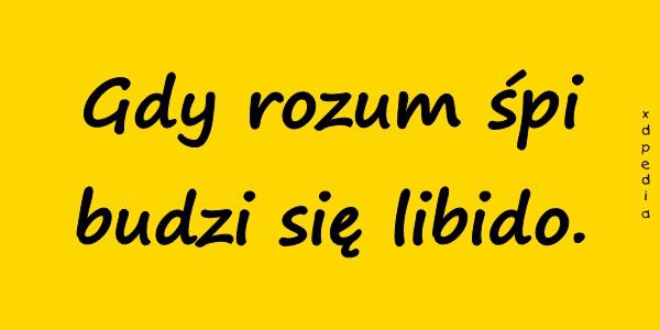 Gdy rozum śpi budzi się libido