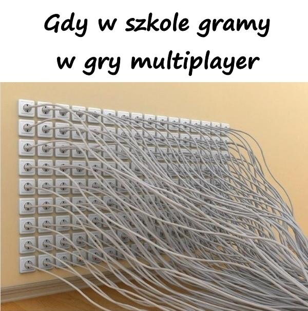 Gdy w szkole gramy w gry multiplayer