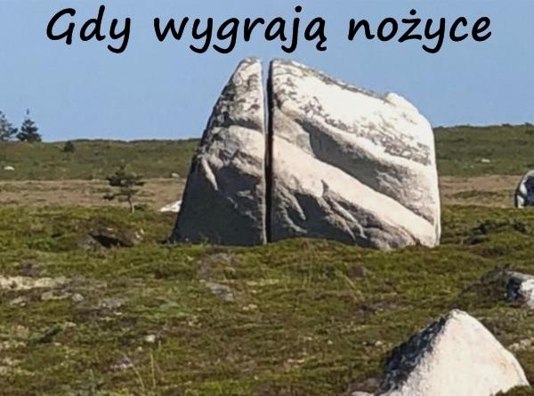 Gdy wygrają nożyce