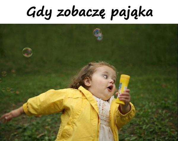 Gdy zobaczę pająka